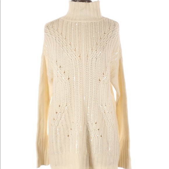 BCBGMAXAZRIA Wool Pullover Sweater‎ sz XXS Ivory - Picture 1 of 6